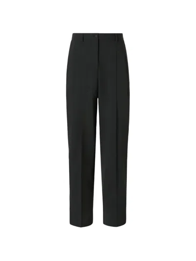 Dolce & Gabbana Exclusive Micro-rib Trousers In Black
