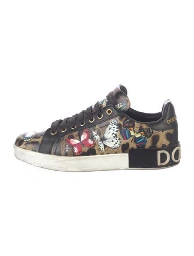Pre-owned Dolce & Gabbana Exclusive Sneakers In Brown