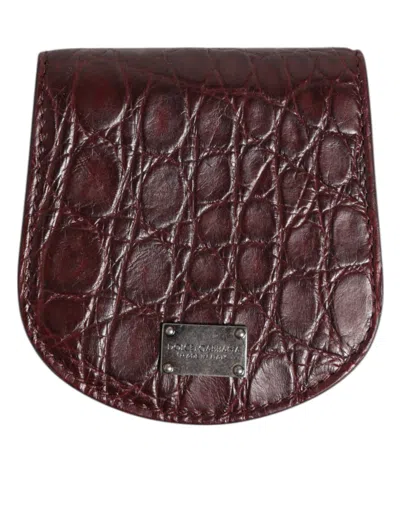 Dolce & Gabbana Exquisite Exotic Skin Coin Case Wallet