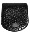 Dolce & Gabbana Exquisite Exotic Skin Coin Case Wallet In Black