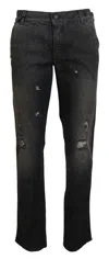 Dolce & Gabbana Exquisite Gray Denim Pants For The Modern Men's Gentleman In Gray