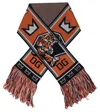 Dolce & Gabbana Multicolor Wool Dg Royals Wrap Fringe Scarf In Multi