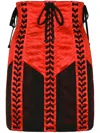 Dolce & Gabbana Eyelet-detail Corset Miniskirt In Red