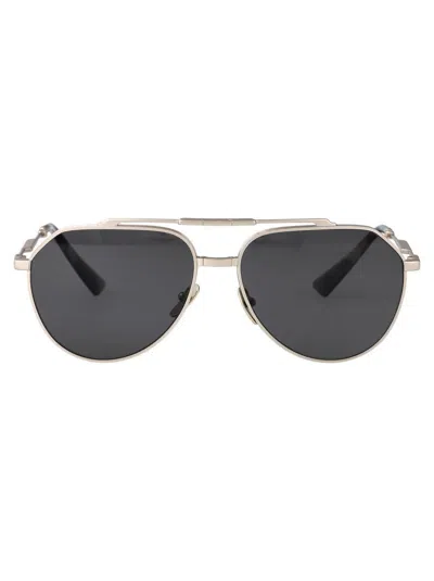 Dolce & Gabbana Sunglasses In 136648 Matte Silver