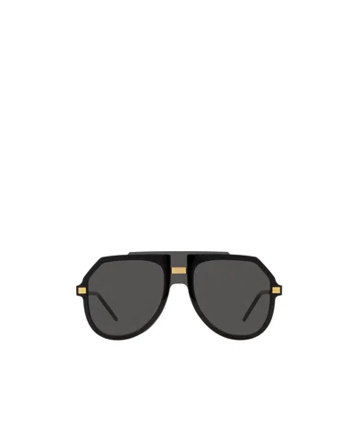 Dolce & Gabbana Dolce  Gabbana Eyewear Aviator Frame Sunglasses In Black