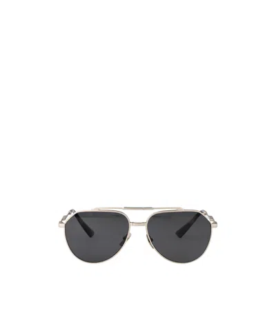DOLCE & GABBANA DOLCE  GABBANA EYEWEAR AVIATOR FRAME SUNGLASSES