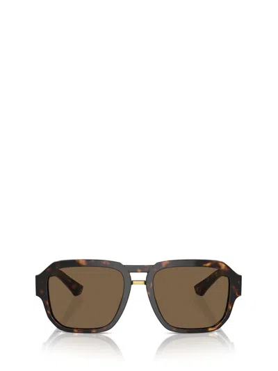Dolce & Gabbana Eyewear Aviator Sunglasses In Brown