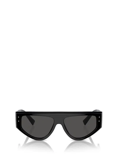 Dolce & Gabbana Dolce And Gabbana Dark Grey Browline Men's Sunglasses Dg4461 501/87 57 In Black