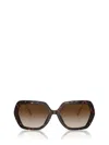 Dolce & Gabbana Crystal Oversize-frame Sunglasses In Brown