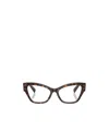 Dolce & Gabbana Dolce  Gabbana Eyewear Butterfly Frame Glasses In Brown