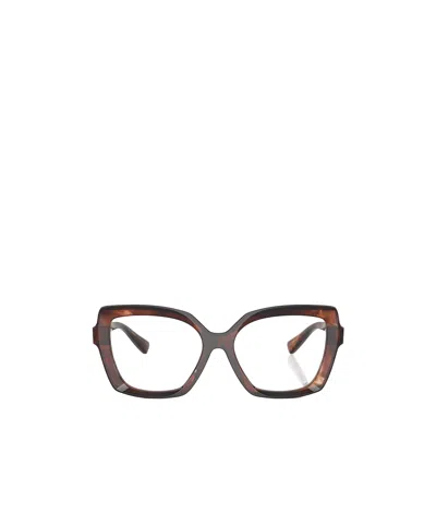Dolce & Gabbana Dolce  Gabbana Eyewear Butterfly Frame Glasses In Brown