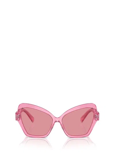 Dolce & Gabbana Eyewear Butterfly Frame Sunglasses In Pink