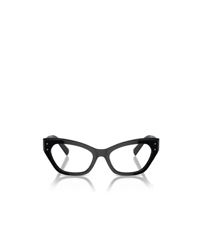Dolce & Gabbana Dolce  Gabbana Eyewear Cat-eye Frame Glasses In Black