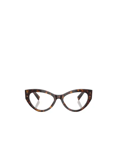 Dolce & Gabbana Dolce  Gabbana Eyewear Cat-eye Glasses In Black