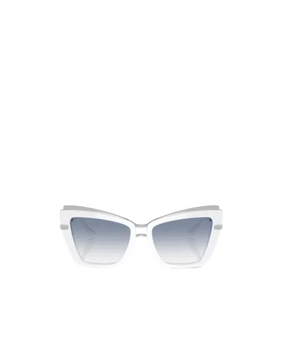 Dolce & Gabbana Dolce  Gabbana Eyewear Cat-eye Sunglasses In White