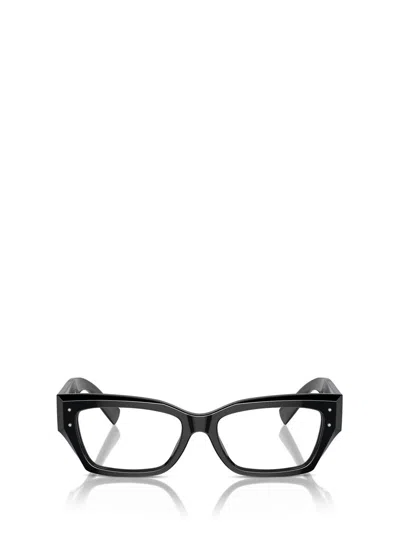 Dolce & Gabbana Logo-engraved Rectangle-frame Glasses In Multicolor