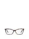 Dolce & Gabbana Tortoiseshell-effect Cat-eye Frame Glasses In Cube Black / Gold
