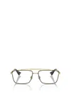Dolce & Gabbana Dolce  Gabbana Eyewear Rectangle Frame Glasses In Gold / Matte Black