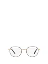 Dolce & Gabbana Round-frame Glasses In Gold/matte Black