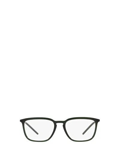 Dolce & Gabbana 54mm Square Optical Glasses In Transparent Green