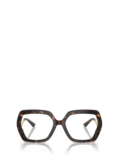 Dolce & Gabbana Dolce  Gabbana Eyewear Irregular Frame Glasses In Black