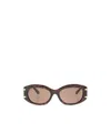 Dolce & Gabbana Dolce  Gabbana Eyewear Oval Frame Sunglasses In Brown