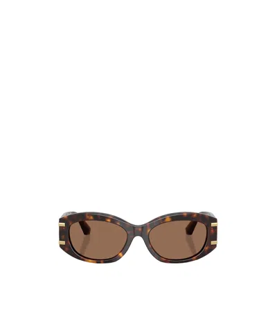 DOLCE & GABBANA DOLCE  GABBANA EYEWEAR OVAL FRAME SUNGLASSES