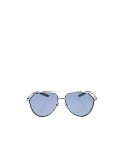 Dolce & Gabbana Dolce  Gabbana Eyewear Pilot Frame Sunglasses In Silver