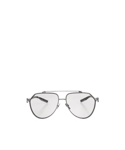 Dolce & Gabbana Dolce  Gabbana Eyewear Pilot Frame Sunglasses In Silver