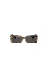 Dolce & Gabbana Logo Emblem Rectangle Acetate Sunglasses