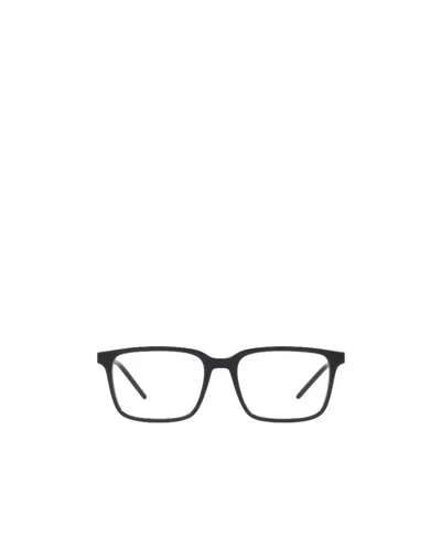 Dolce & Gabbana Dolce  Gabbana Eyewear Rectangular Frame Glasses In Black