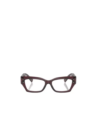 Dolce & Gabbana Dolce  Gabbana Eyewear Rectangular Frame Glasses In Neutral