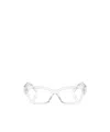 Dolce & Gabbana Dolce  Gabbana Eyewear Rectangular Frame Glasses In White