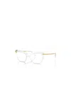 Dolce & Gabbana Dolce  Gabbana Eyewear Rectangular Frame Glasses In White