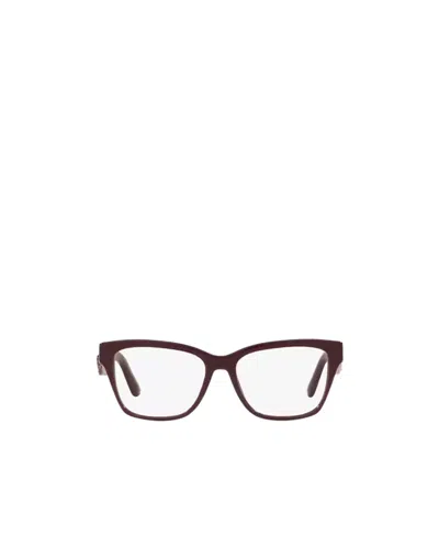 Dolce & Gabbana Dolce  Gabbana Eyewear Rectangular Frame Glasses In White