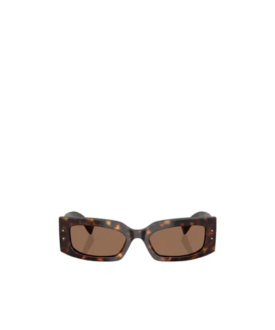Dolce & Gabbana Dolce  Gabbana Eyewear Rectangular Frame Sunglasses