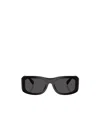 Dolce & Gabbana Acetate Rectangle Sunglasses In Black