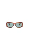 Dolce & Gabbana Oversized Rectangular Sunglasses In Brown