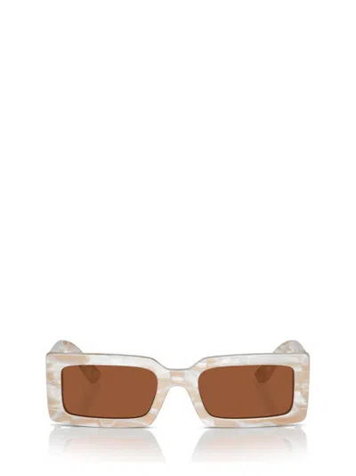 Dolce & Gabbana Eyewear Rectangular Frame Sunglasses In Multi