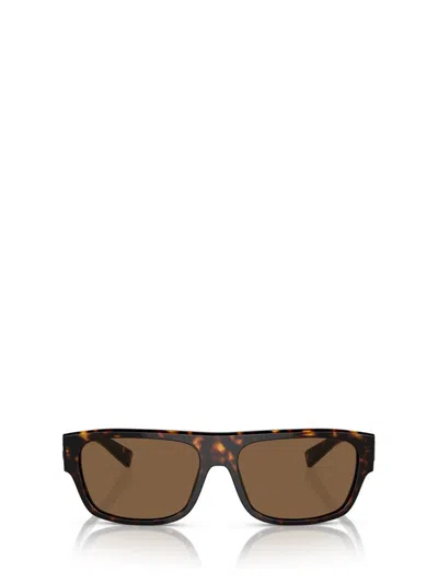 Dolce & Gabbana Eyewear Rectangular Frame Sunglasses In Brown