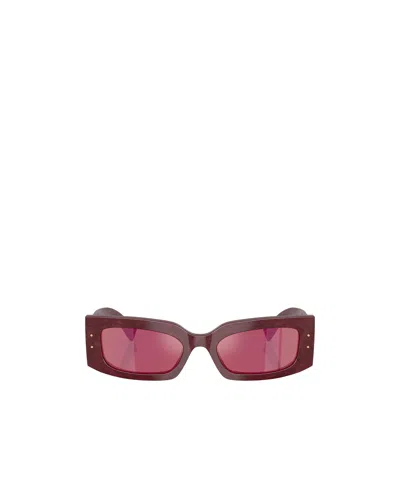 Dolce & Gabbana Dolce  Gabbana Eyewear Rectangular Frame Sunglasses In Orange