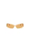 Dolce & Gabbana Dolce  Gabbana Eyewear Rectangular Frame Sunglasses In Yellow
