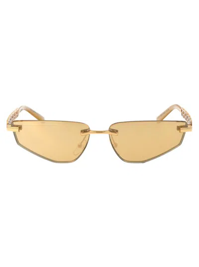 Dolce & Gabbana Eyewear Rimless Sunglasses In Gold