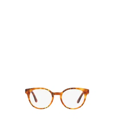 Dolce & Gabbana Dolce  Gabbana Eyewear Round Frame Glasses In Brown