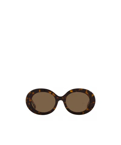 Dolce & Gabbana Dolce  Gabbana Eyewear Round Frame Sunglasses In Brown