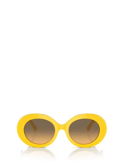 Dolce & Gabbana Eyewear Round Frame Sunglasses In Yellow