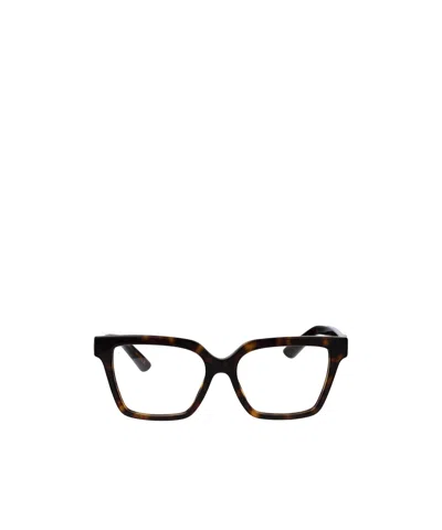 Dolce & Gabbana Dolce  Gabbana Eyewear Square Frame Glasses In Black
