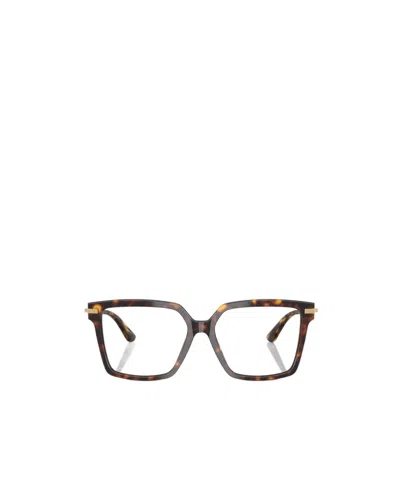 Dolce & Gabbana Dolce  Gabbana Eyewear Square Frame Glasses In Transparent