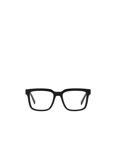 Dolce & Gabbana Dolce  Gabbana Eyewear Square Frame Glasses In Black