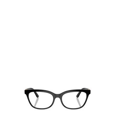 Dolce & Gabbana Dolce  Gabbana Eyewear Square Frame Glasses In Black